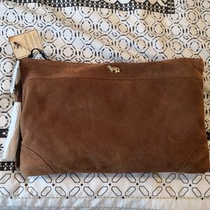 NWT Emma Fox Suede Clutch